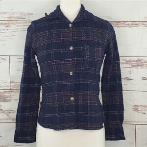 Isabel Marant brushed wool plaid shirt 36 US S